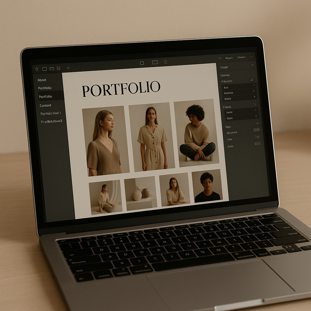 Web Portfolio Page Layout